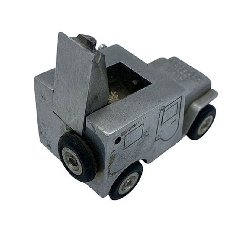 Rare Hand Machined Willys Jeep Ges-Gesch Table Lighter, West Germany by by Baier