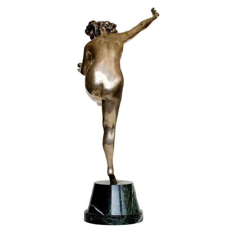 French Art Deco Bronze Figure 'Trickstress' by CJR Colinet