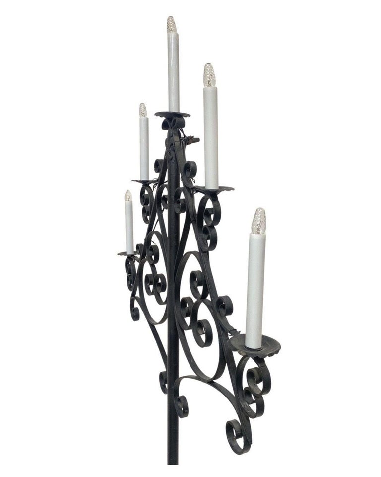 French Victorian Iron Candelabra