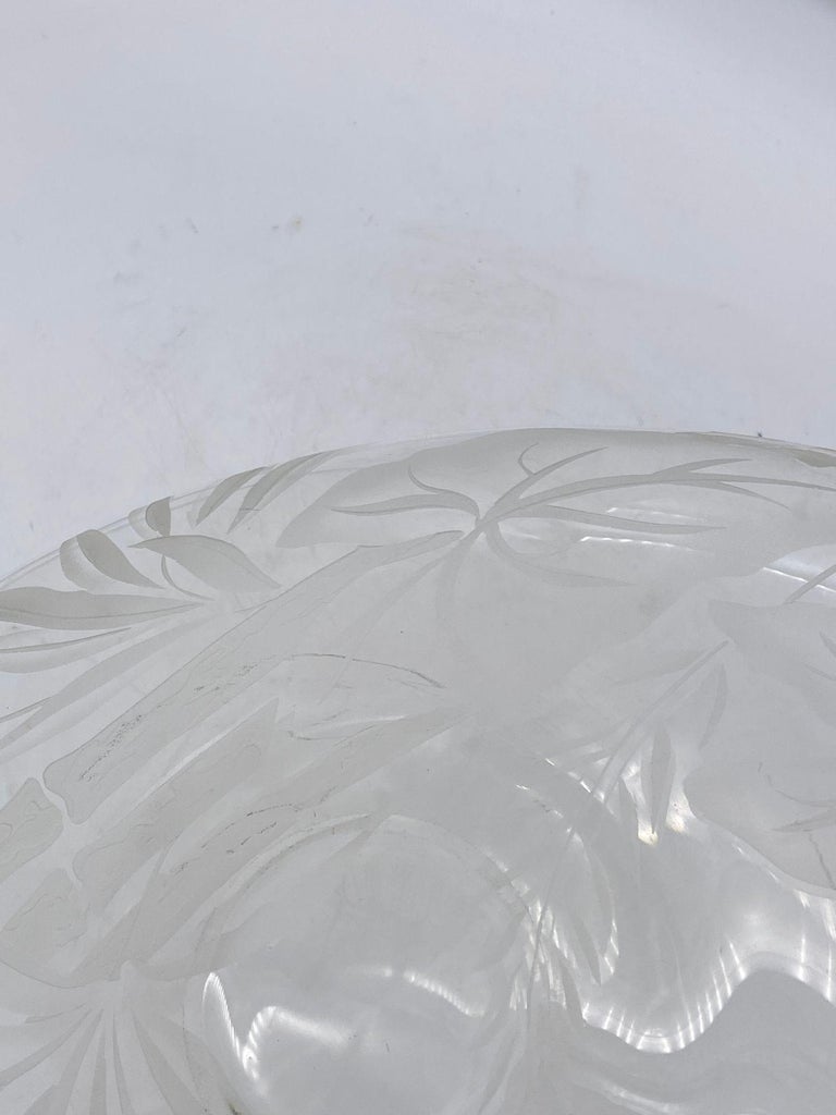 Art Glass Serving Plate by Dorothy C Thorpe