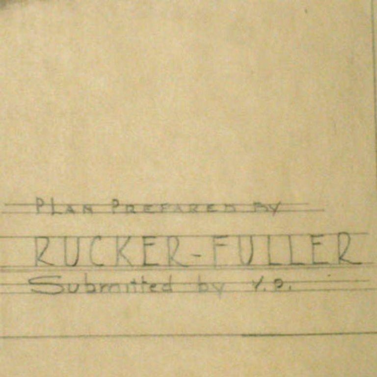 1955 Tropical "Private Lodge & Lounge" Architectural Prepared by Rucker Fuller