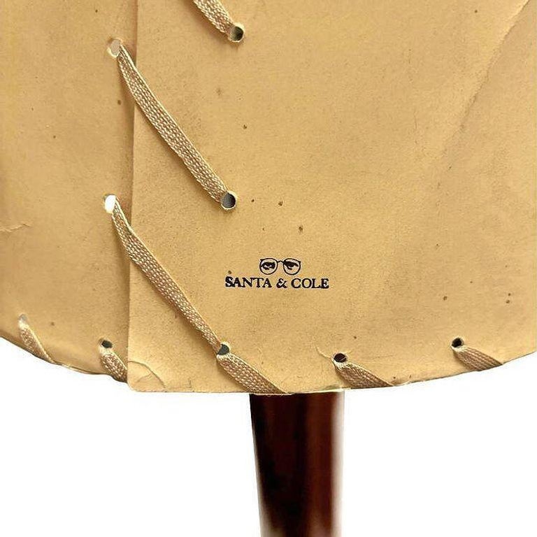 Nickel Básica M2 Table Lamp by Santiago Roqueta For Santa & Cole w/ Cone Shade