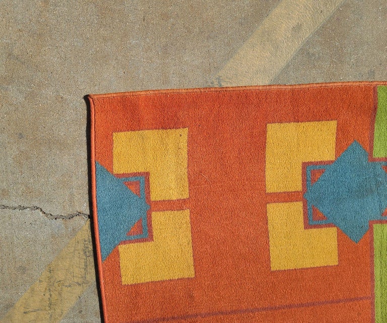 Original 6.4' X 13.7' Art Deco Revival Area Rug From the Arizona Biltmore