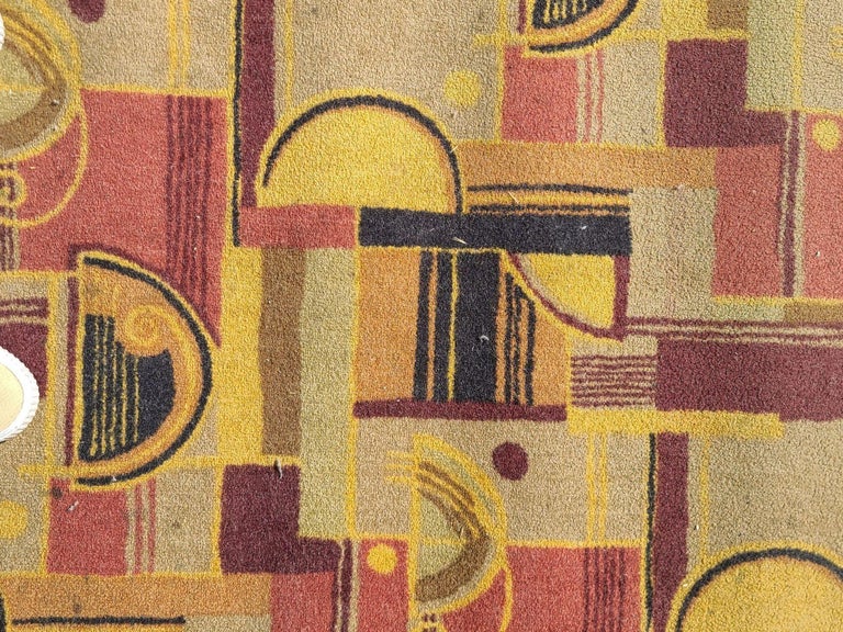 Large 22.7' Art Deco Edward Fields Style Area Rug from the Queen Mary