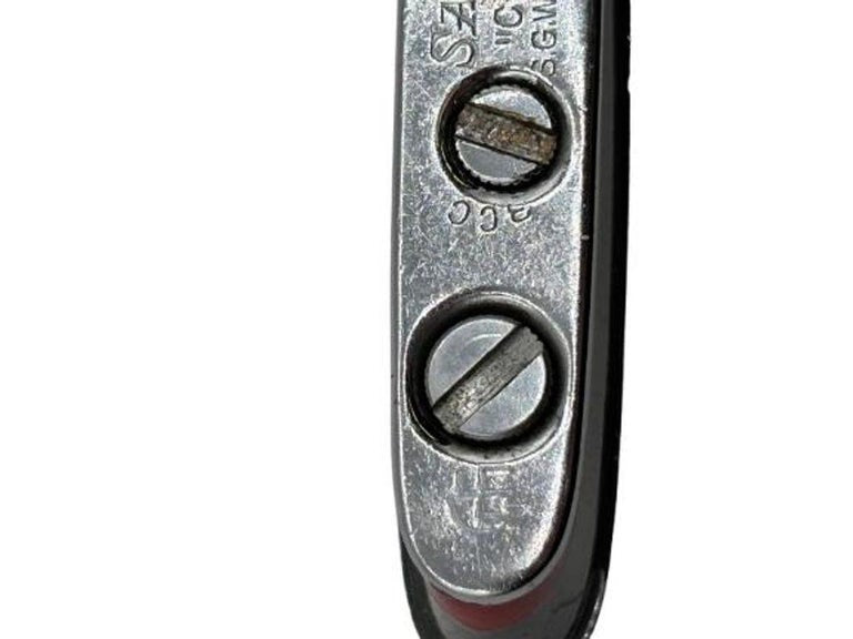 Mid-Century Novelty Sarome Japan Cruise Ship Enameled Lighter, Gray & Red