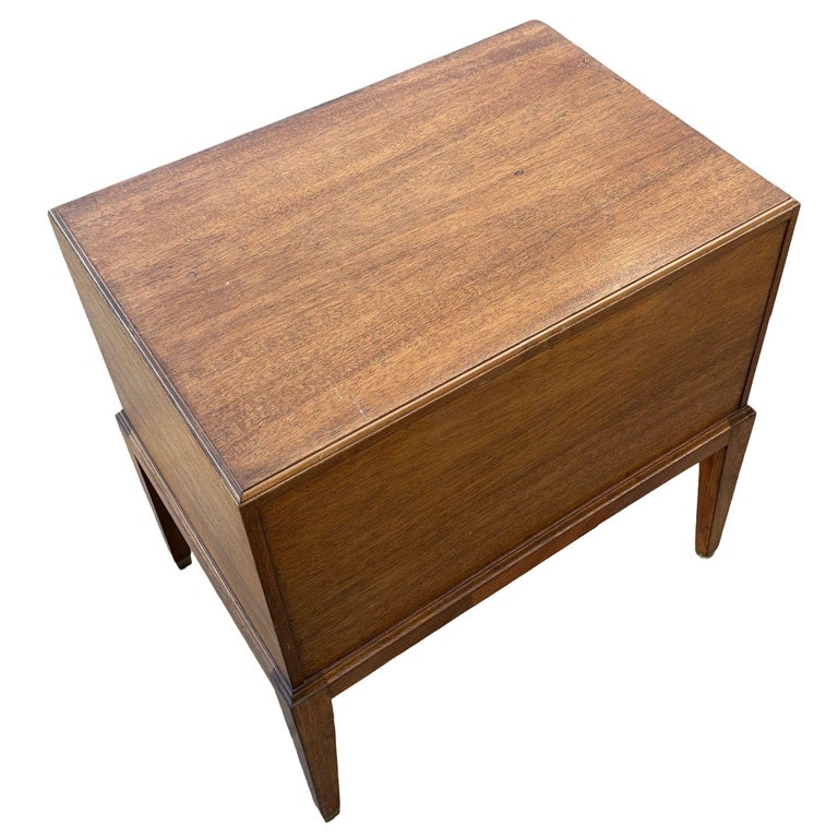 Rare MCM Danish Modern Mahogany Chest of 4 Side Table Stands by Frits Henningsen
