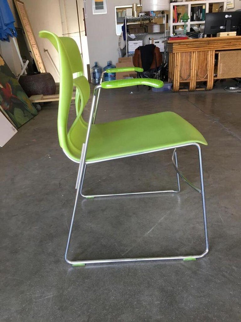 Green Stylex "Rhythm" Armchair by Sava Cvek, Pair
