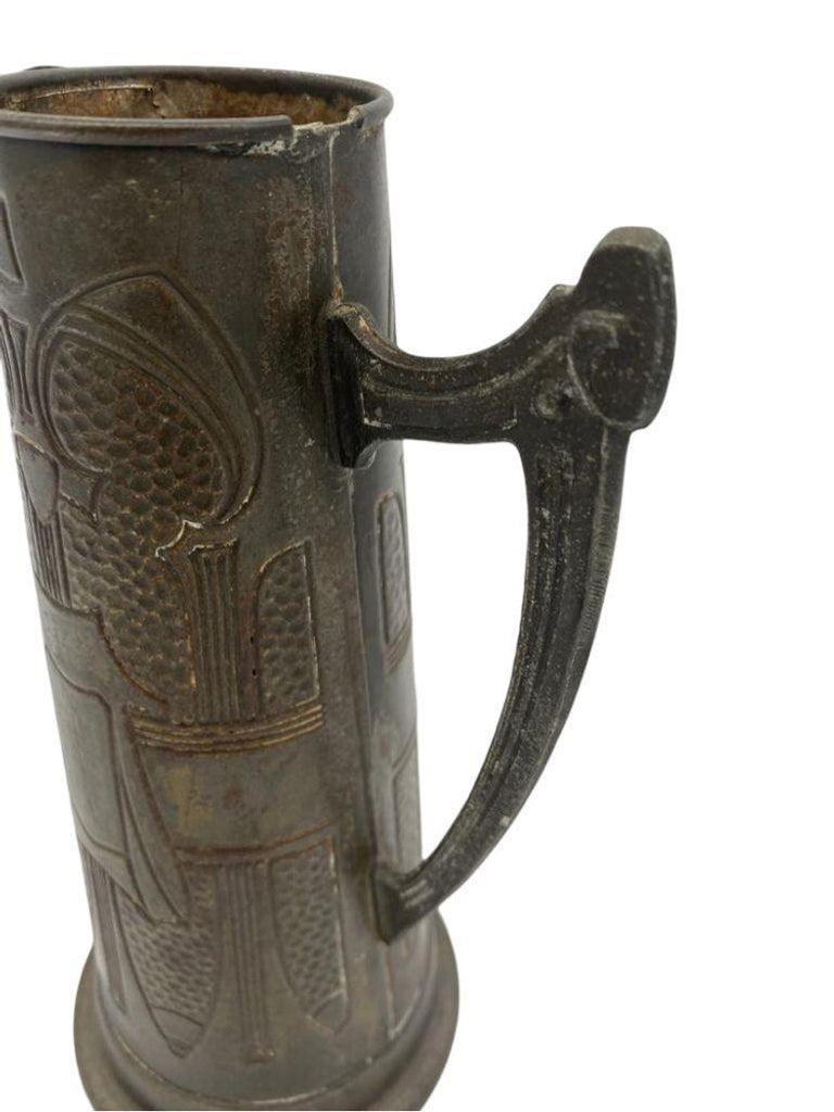 Late Victorian Austrian Bronze Art Nouveau Pitcher