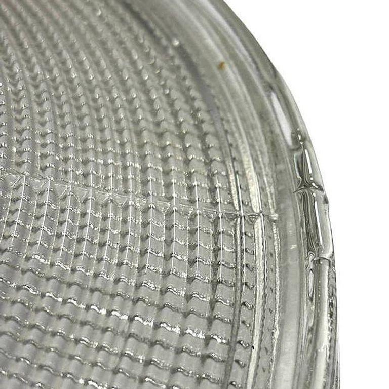 Art Deco Industrial Holophane 12" Diameter Ceiling Pendant Shade