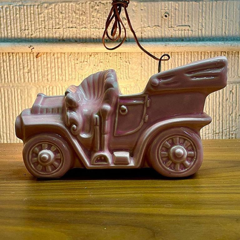 California Pottery Ford Model T TV Lamp & Planter by McCoy