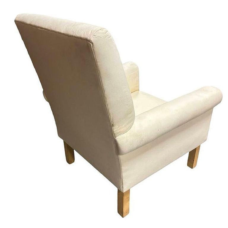 White Muslim Cloth Club Chair W/ Red Cover from Red Corner Movie 1997