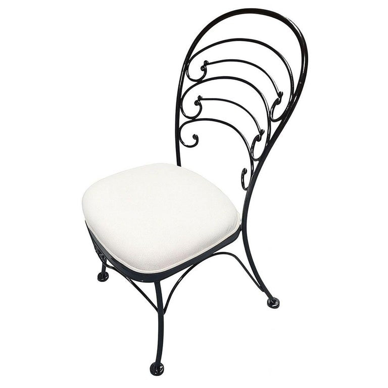 Restored Mid-century Iron Café Patio/Outdoor "Ribcage" Chair by Woodard Set of 3
