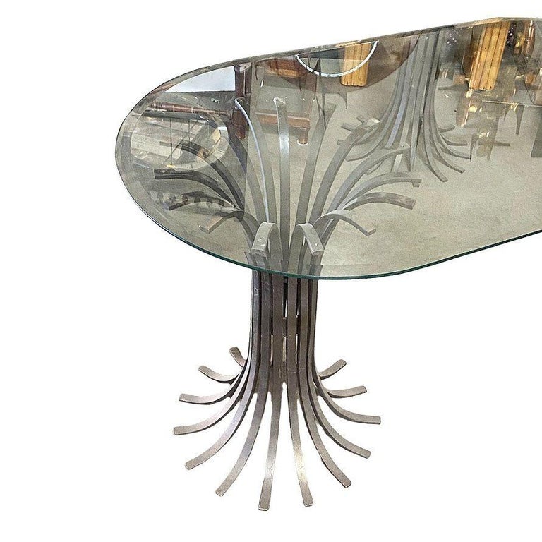 Large 60" Extruded Steel Outdoor/Patio Dining Table, 3 Available