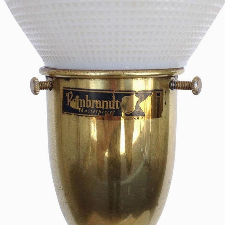 Pair of Sculptural Acrylic Table Lamps by Rembrandt