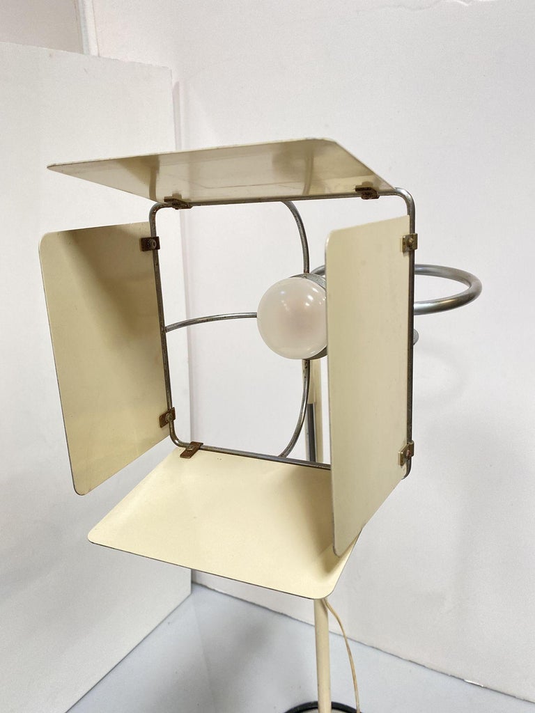 Post Modern Italian Floor Lamp with Hollywood Style Barn Doors