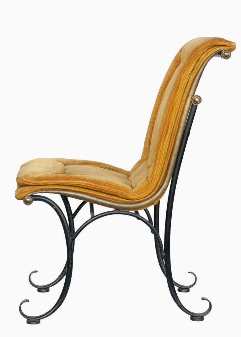 Regency Side Chairs with Bronze Accents by Russel Woodard, Set
