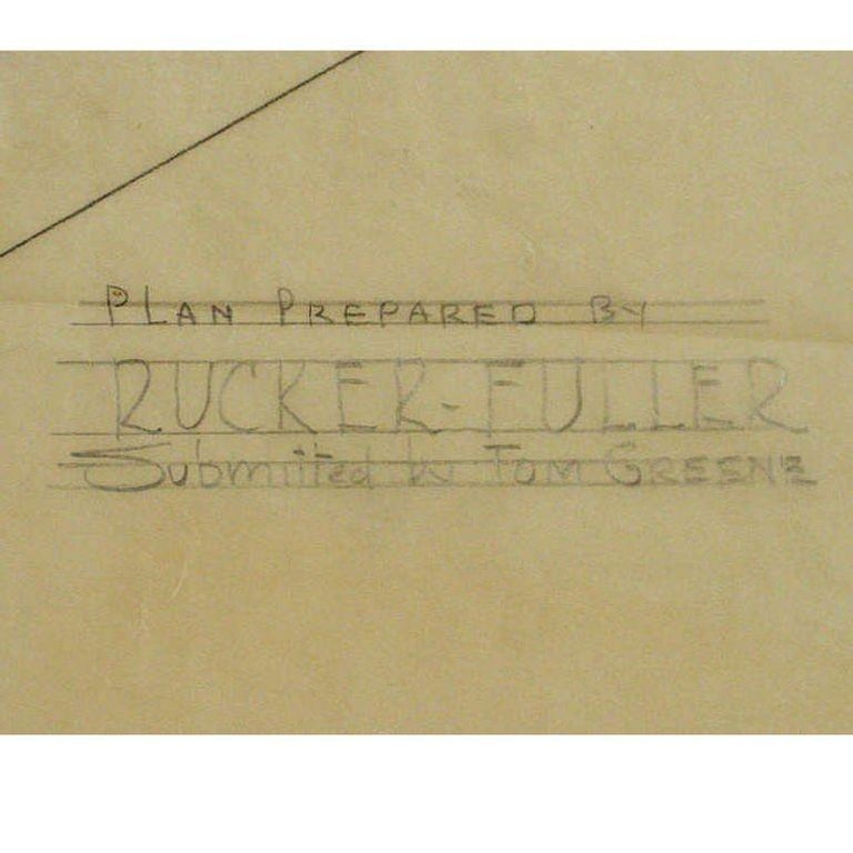 1955 Recreation Room Architectural Rendering by Rucker Fuller