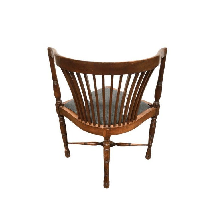 Jugendstil Maple Wood Corner Chair with Upholstered Seat by Adolf Loos, c. 1900