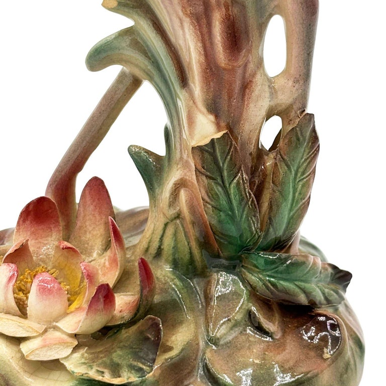 Mid-century Highly Detailed Pink Flamingo Ceramic Tabletop Sculpture Brad Keeler