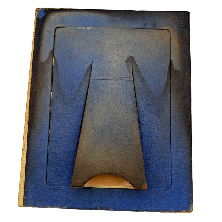 Art Deco Gold Painted Mirrored Picture Frame 4x5 Picture Frame