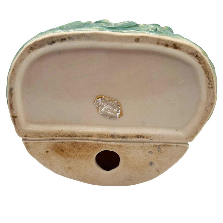 Mid-Century Tropical Pink Flamingo Ceramic Tabletop Planter by Napco
