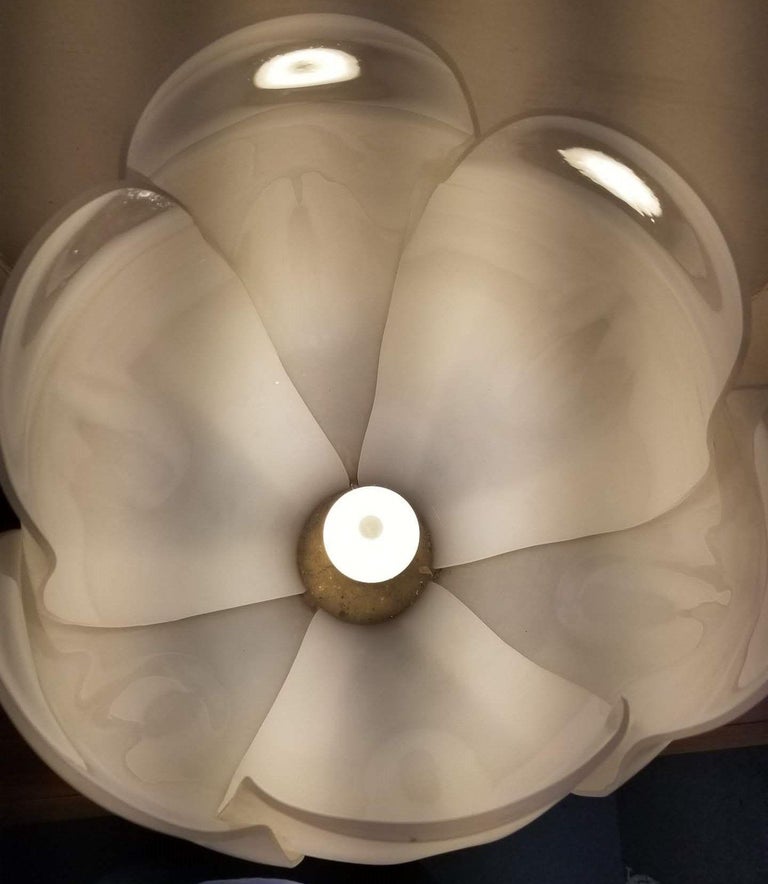 Oversized Acrylic Tulip Lamp in the style of Roger Rougier