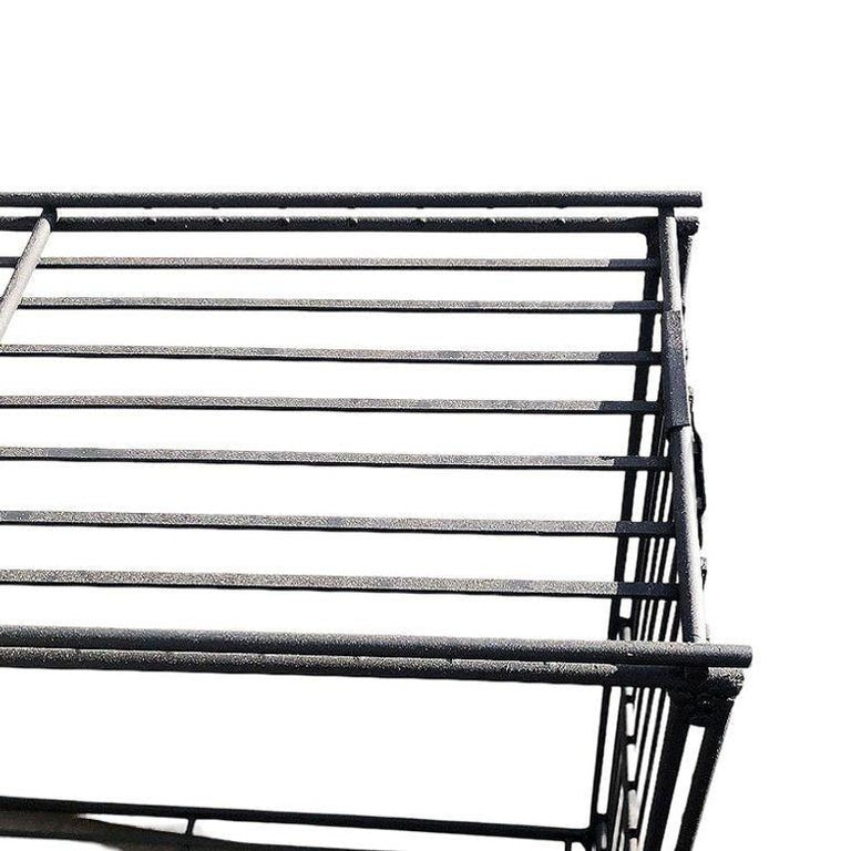 Mid-Century 3-Tier Iron Wire Art Display Shelf Bookshelf