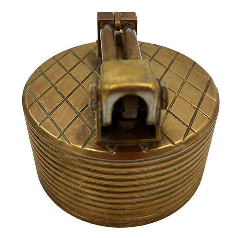 Mid-century "Brilux" for Dunhill Brass Lift-Arm Table Lighter, Switzerland