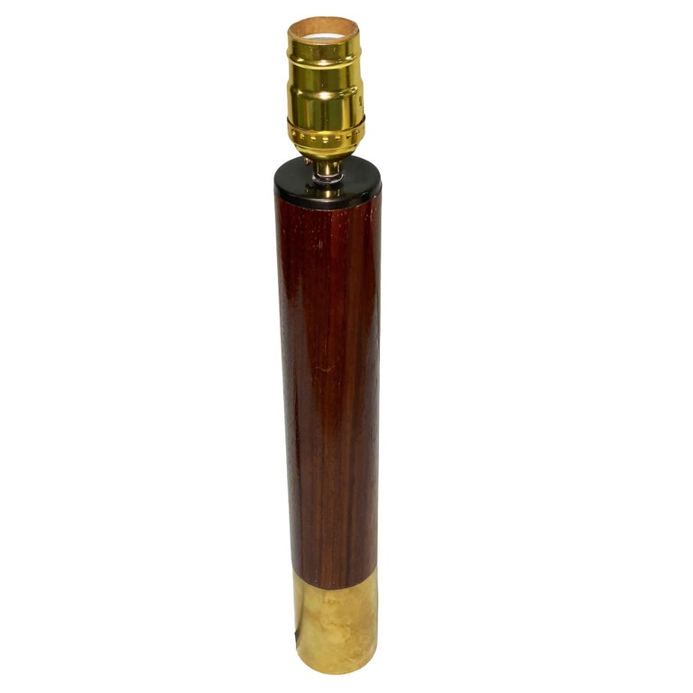 Brass Básica M2 Table Dimmer Lamp by Santiago Roqueta For Santa & Cole w/ Shade