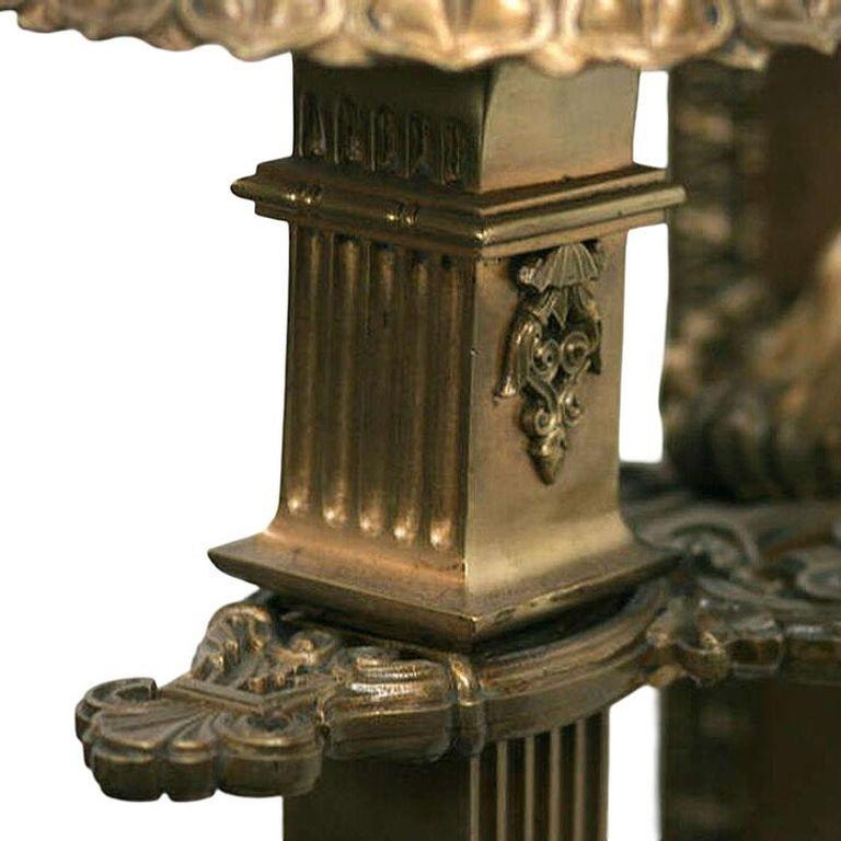Bronze & Copper Edwardian era Torchiere Electric Wall Sconce, 2 Available