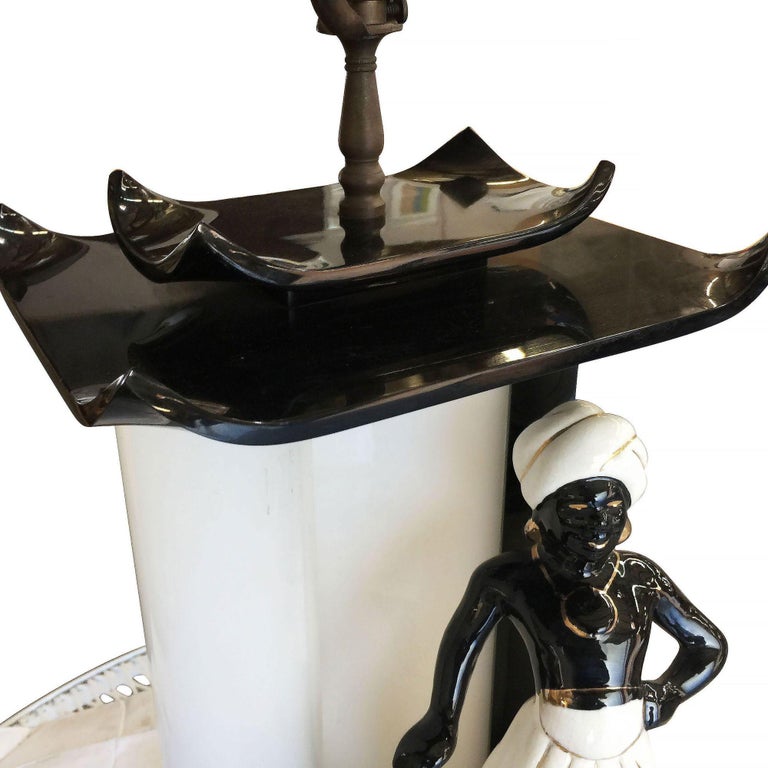 Midcentury Arabian Inspired Lucite Sculptural Lamp by Moss
