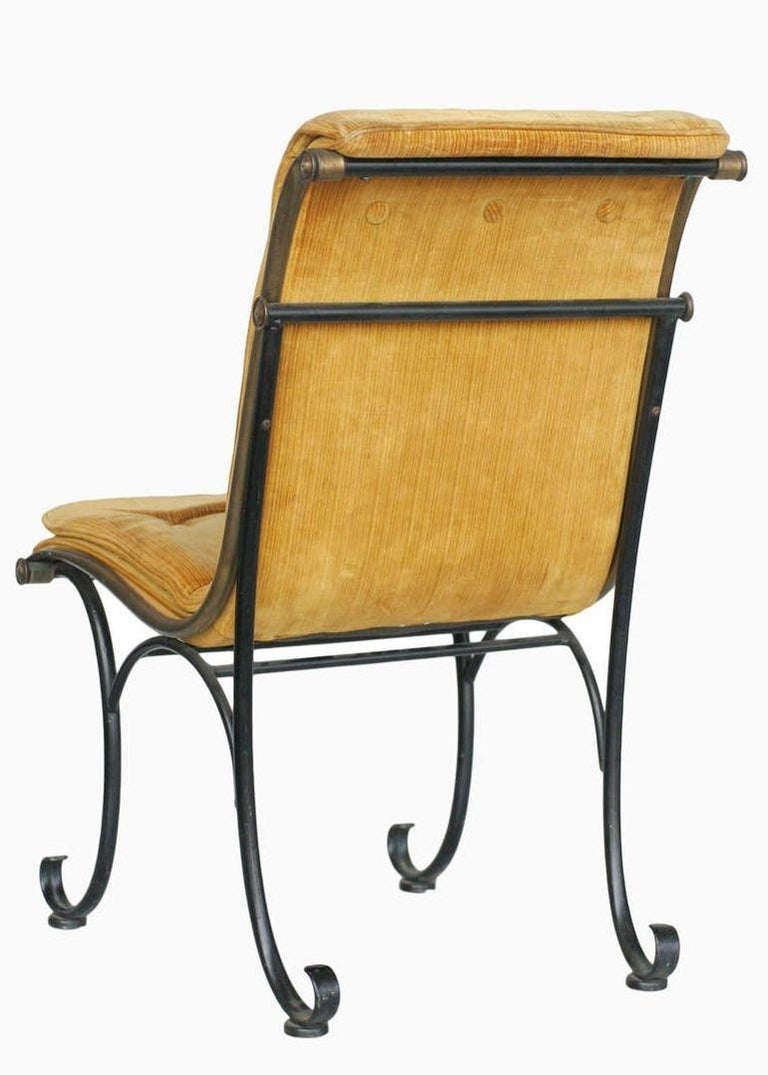 Regency Side Chairs with Bronze Accents by Russel Woodard, Set