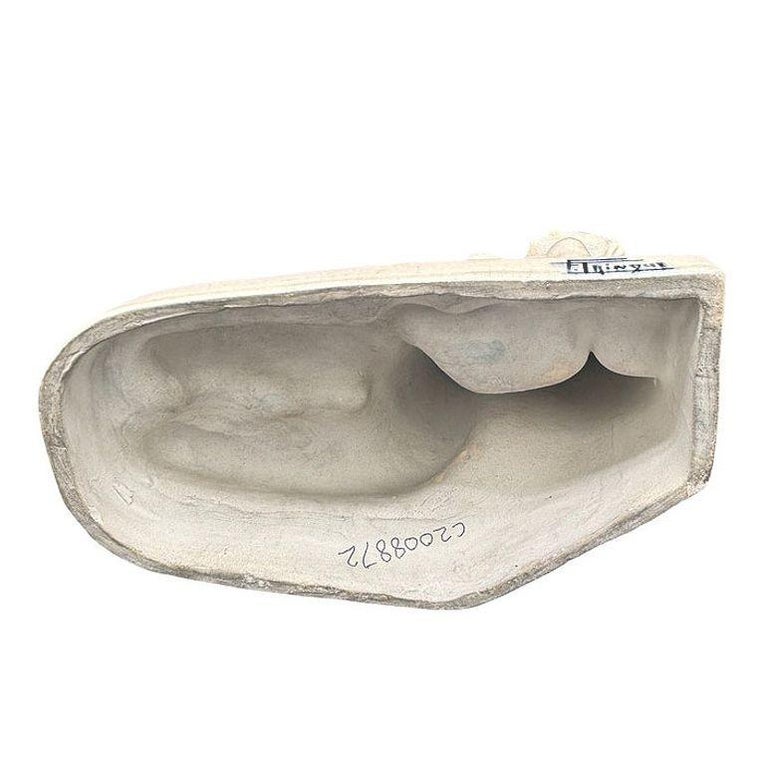 French Art Deco Nude Female Ceramic Sculpture signed by F. Trinque