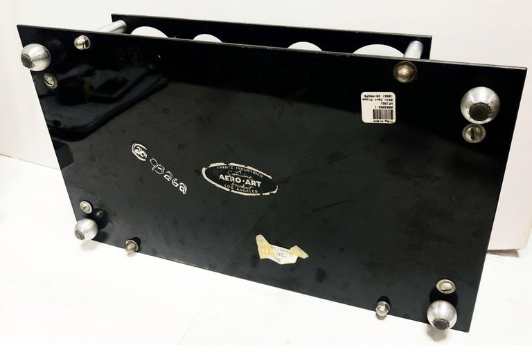 Aluminum and Bakelite Drink holder Tray by Aero-Art Los Angeles
