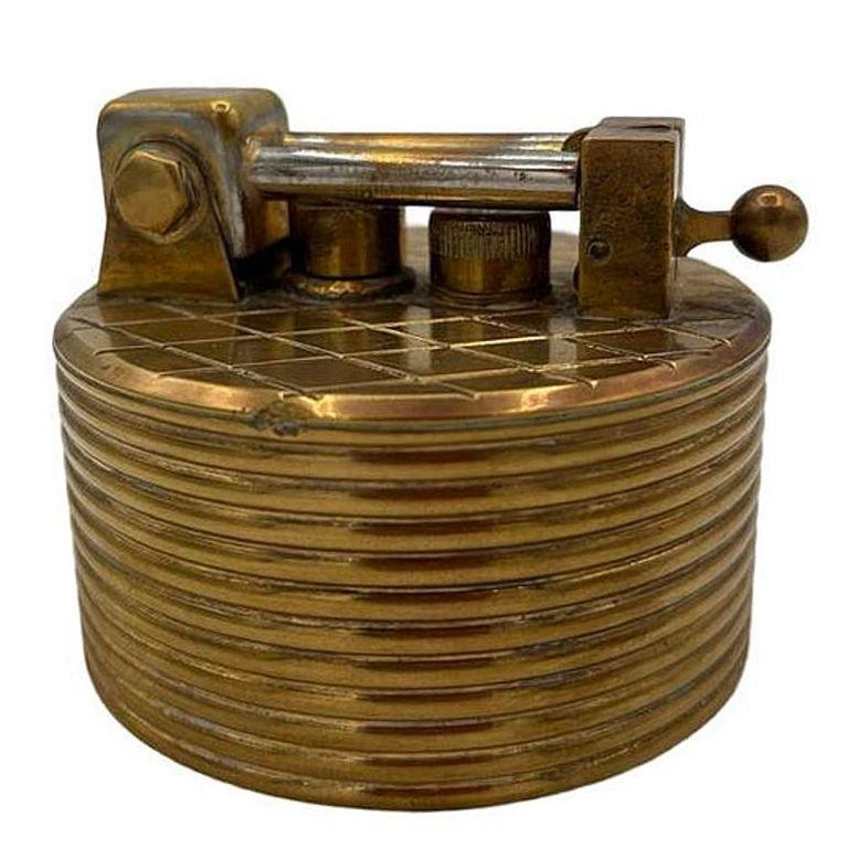 Mid-century "Brilux" for Dunhill Brass Lift-Arm Table Lighter, Switzerland