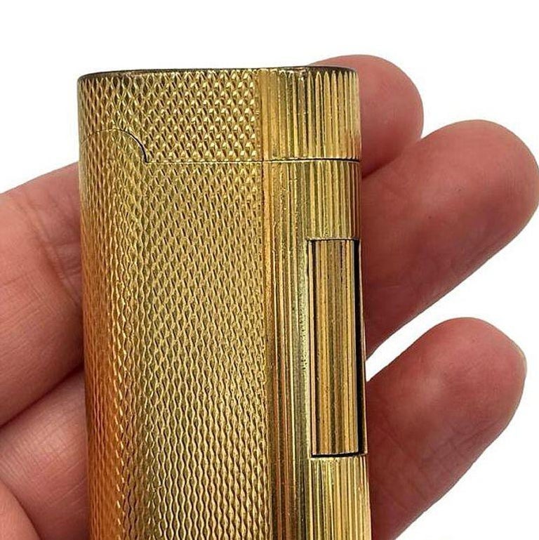 Dunhill S-Type Gold Plated "Rollagas" Lighter, Circa 1970