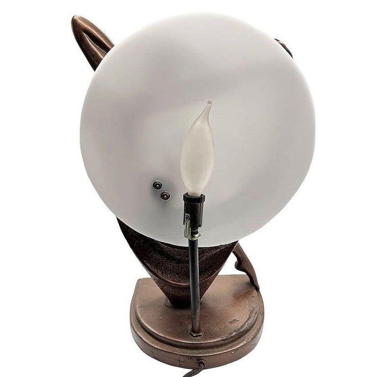 Art Deco Style Nude Flapper Lamp by Crosa for Widdop Bingham & Co Ltd