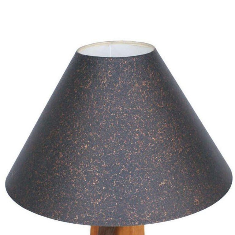 Mid-Century Table Lamps w/ African Hand Carved Kenyan Carvings Sculpture, Pair