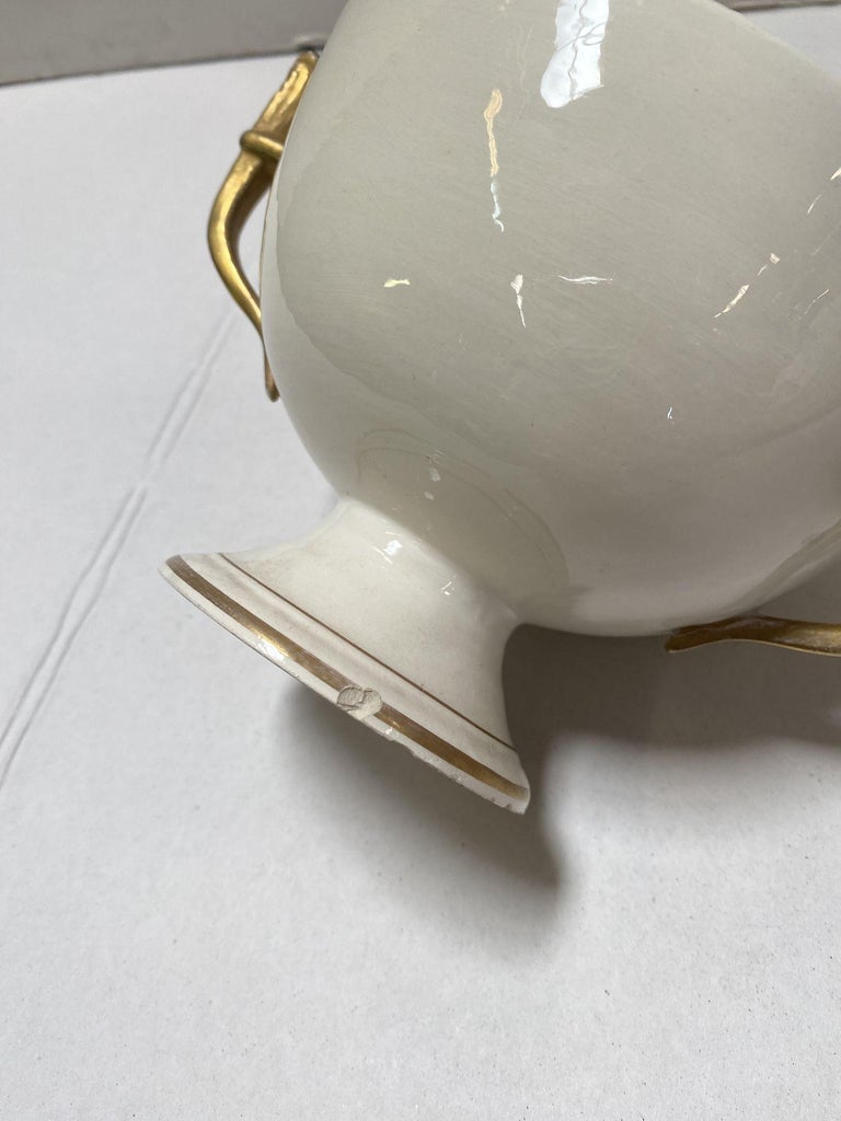 1910's Italian Ivory and Gold Sugar Holders/ Bowls with Lid