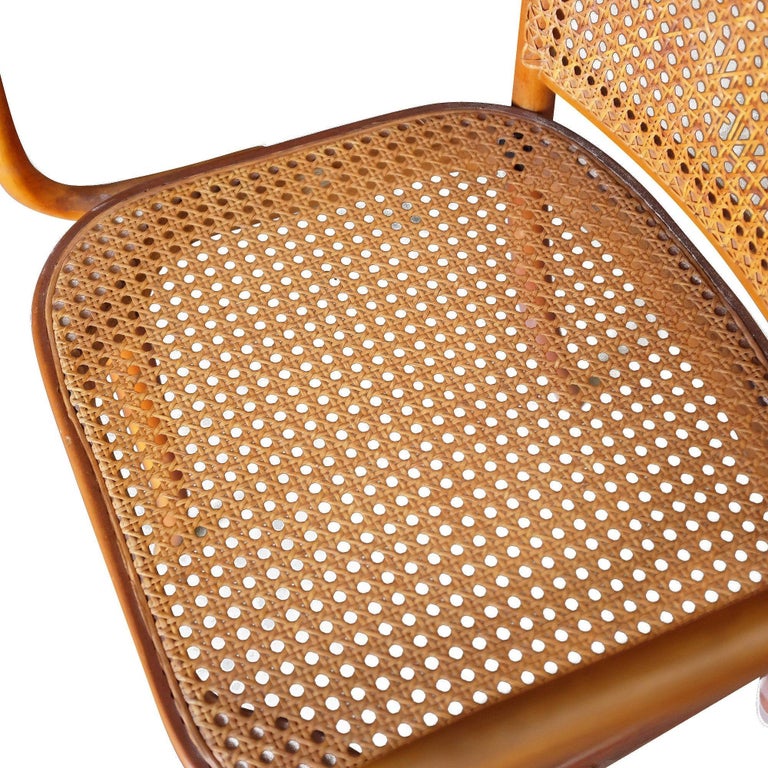 Josef Hoffmann for Stendig Bentwood Cane Dining Chairs, Set of Six