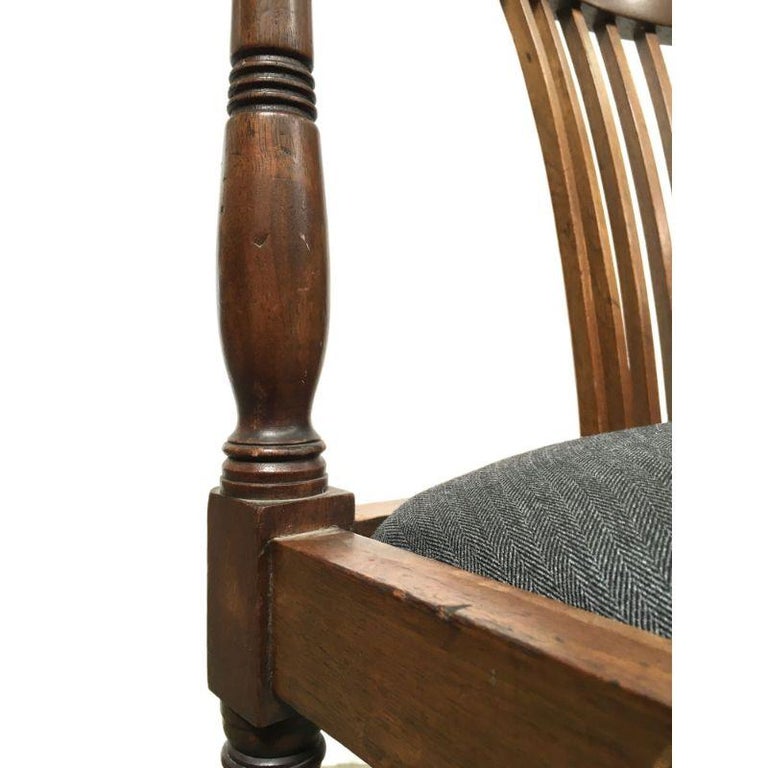 Jugendstil Maple Wood Corner Chair with Upholstered Seat by Adolf Loos, c. 1900