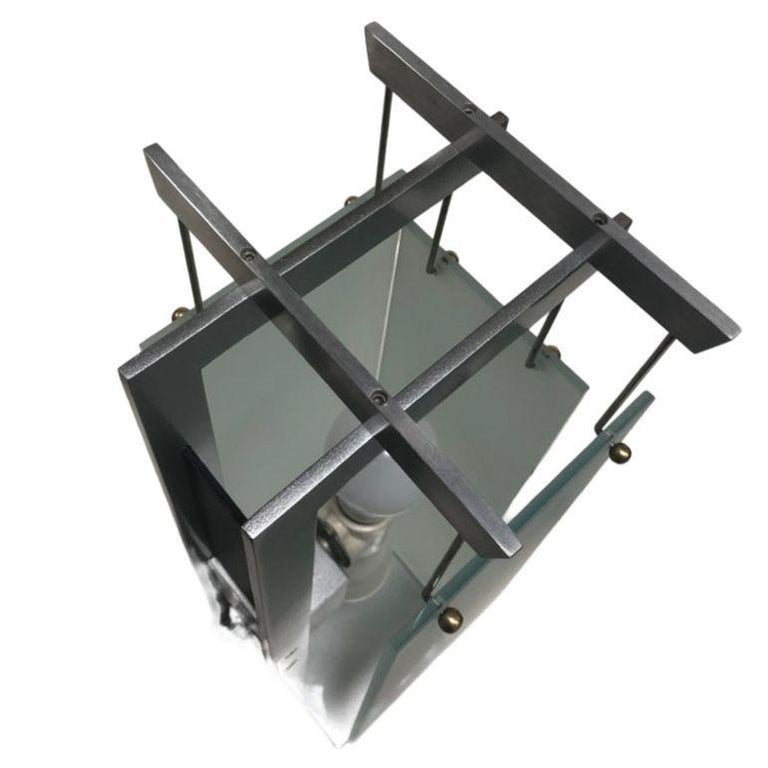 George Kovacs Architectural Aluminum Table Lamp - Pair