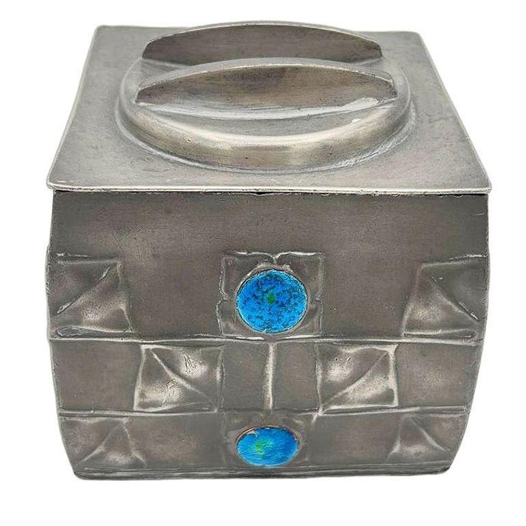 Rare Arts and Crafts #0194 Tudric Pewter Box by Archibald Knox for Liberty & Co