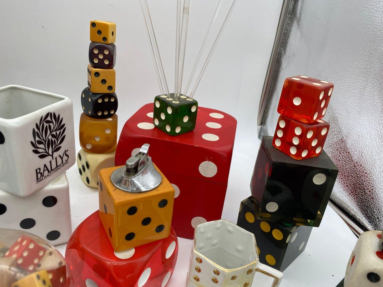 Lifetime Las Vegas Art Deco / Mid-Century Dice Collection
