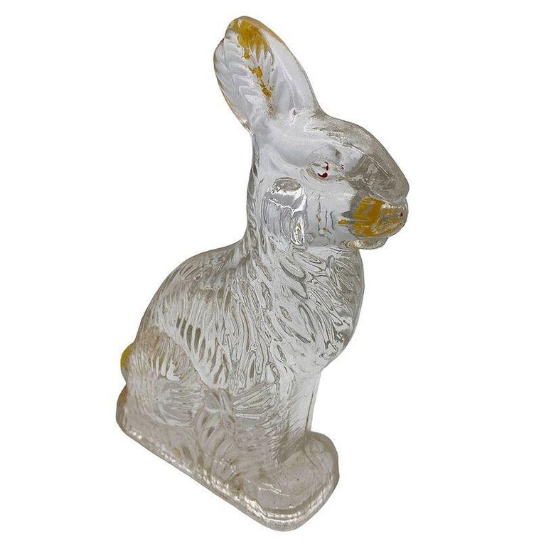 Set of 11 Rare Modernist Glass & Lucite Bunny Rabbit Figural Collection