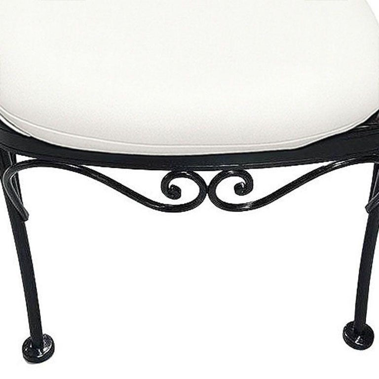 Restored Mid-century Iron Café Patio/Outdoor "Ribcage" Chair by Woodard Set of 3
