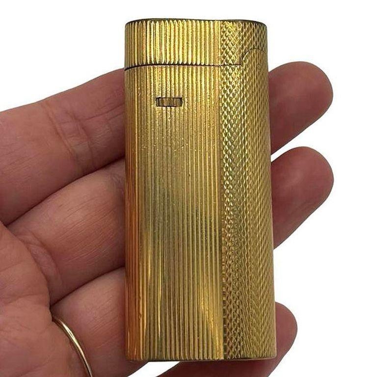 Dunhill S-Type Gold Plated "Rollagas" Lighter, Circa 1970