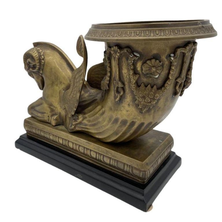 Golden Fleece Chrysomallos Winged Ram Bronze Mantle Urn