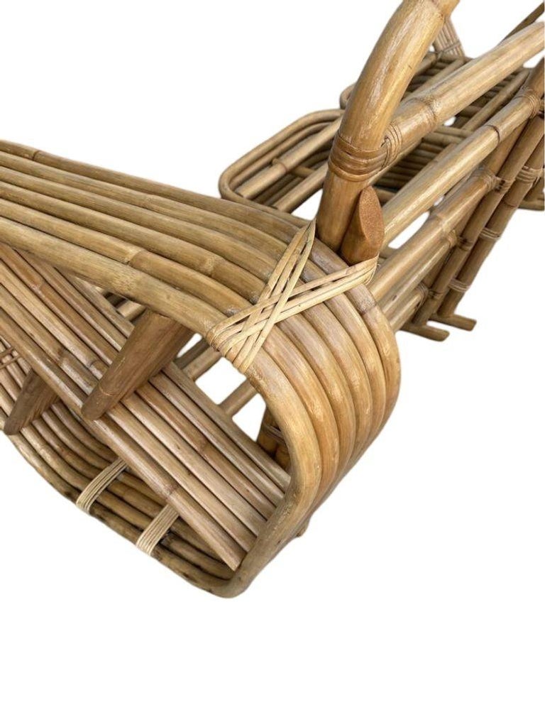 Restored Six-Strand Square Pretzel Sofa & Lounge Chair Livingroom Set