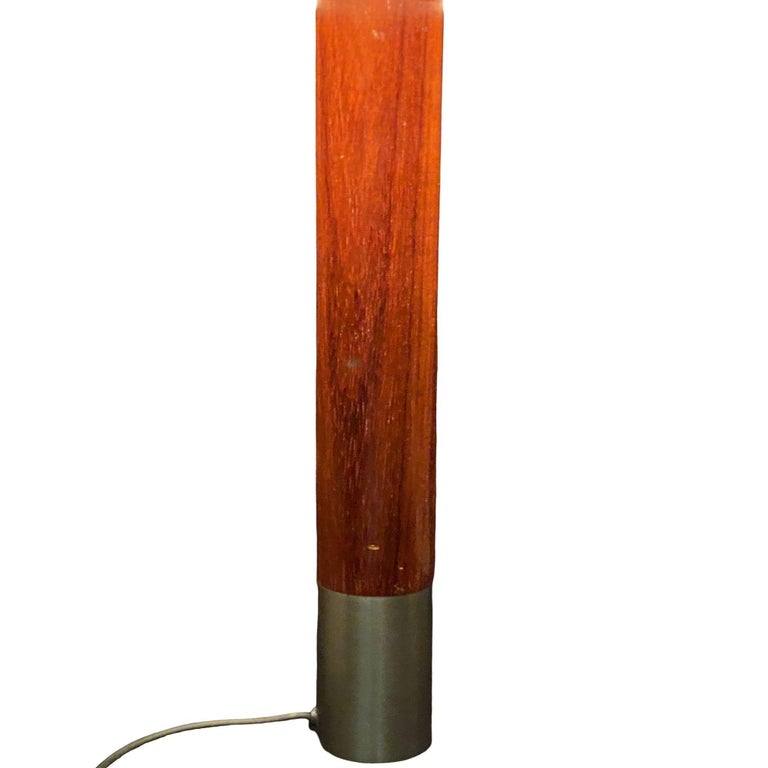 Nickel Básica M2 Table Dimmer Lamp by Santiago Roqueta For Santa & Cole w/ Shade